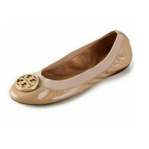 Tory Burch Caroline Tan Ballerina Flats